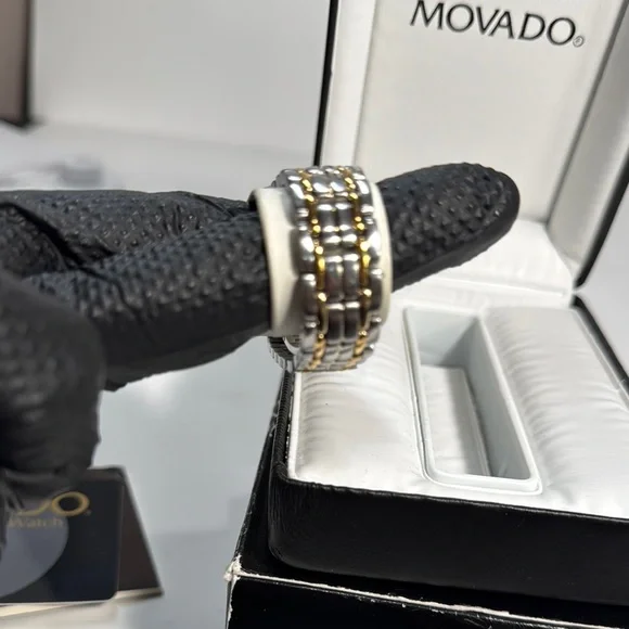 Movado Museum Ladies Two Tone Watch-Vintage - Picture 5 of 12